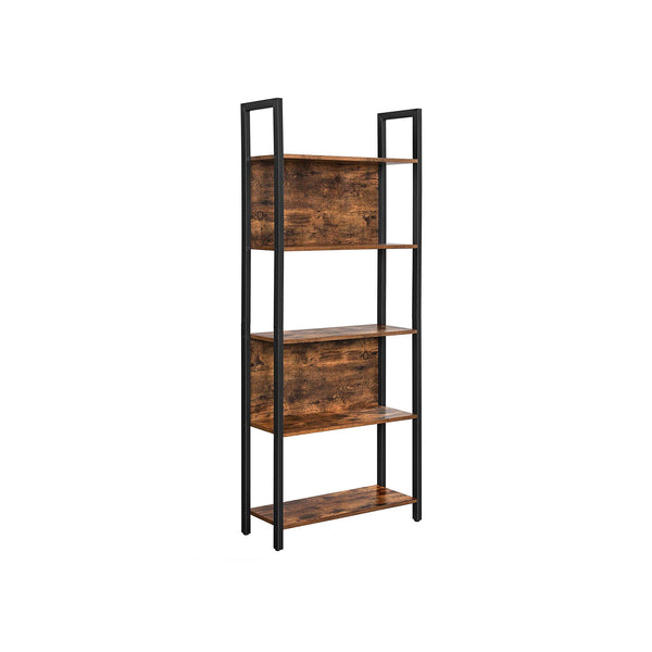 VASAGLE Bookcase with 5 Shelves Industrial Style ULLS025B01