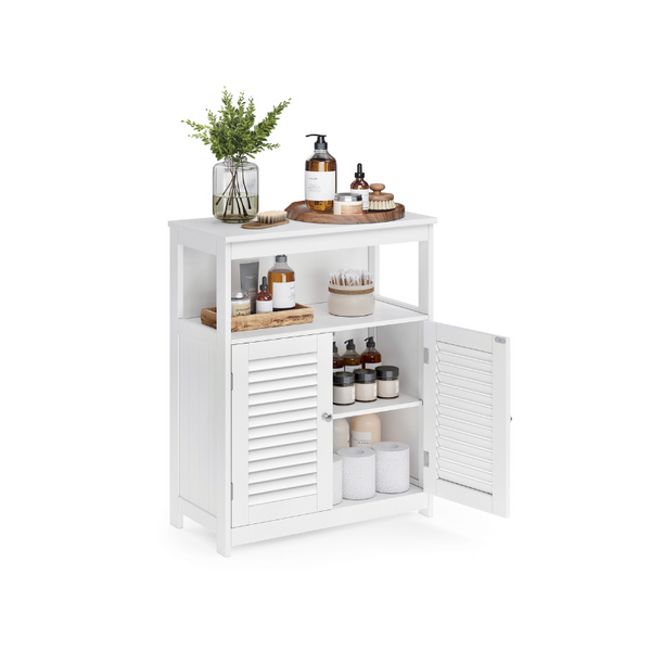 VASAGLE Bathroom Storage Floor Cabinet UBBC40WT