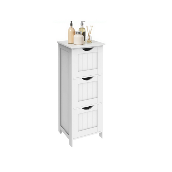 VASAGLE 3 Drawers Floor Cabinet UBBC50WT