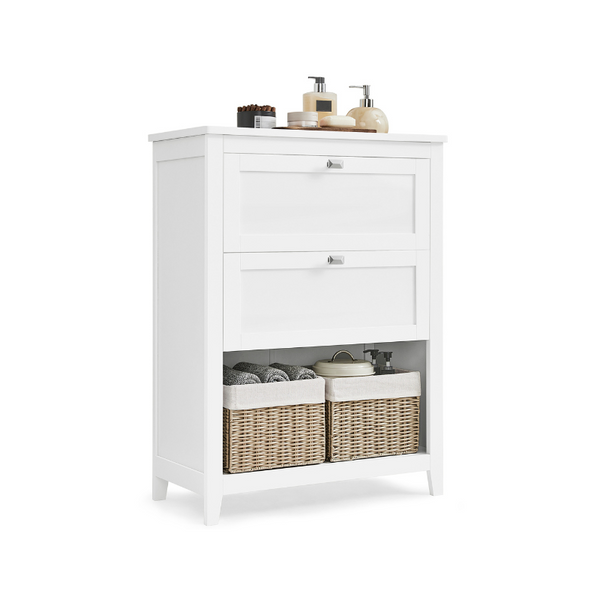 VASAGLE Bathroom Cabinet with 2 Drawers UBBC545W02
