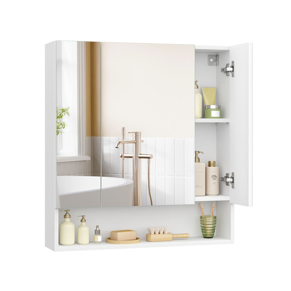 VASAGLE Bathroom Mirror with Storage BBK129W01