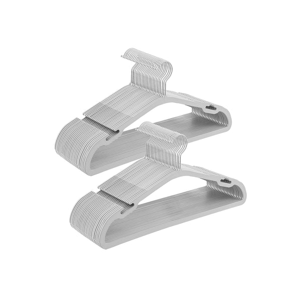 SONGMICS Clothes Hangers 50 Pack with Wide Shoulder Notches UCRP060G01