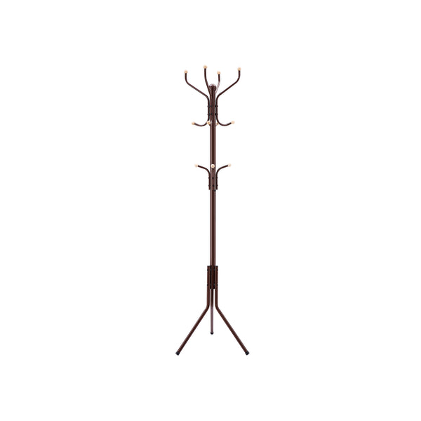 SONGMICS Espresso Metal Coat Rack URCR18Z