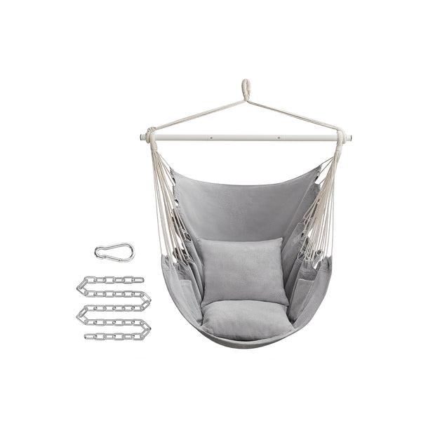 SONGMICS Hammock Chair with 2 Cushions UGDC197G01