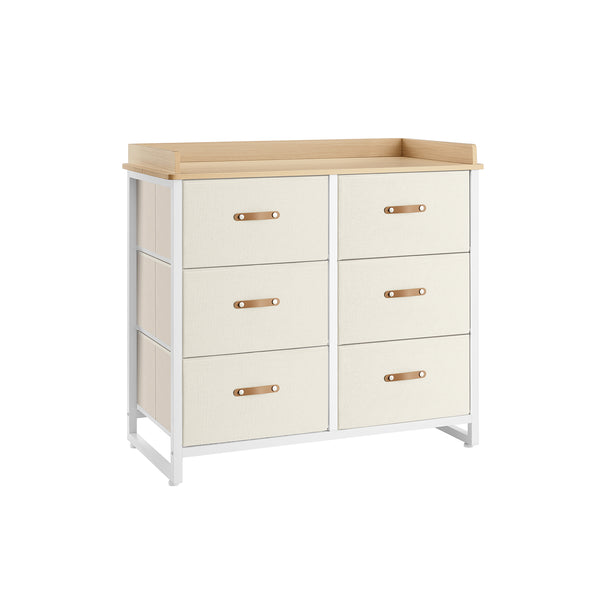SONGMICS Water-Resistant Kids Dresser with 6 Drawers UGKR101K01