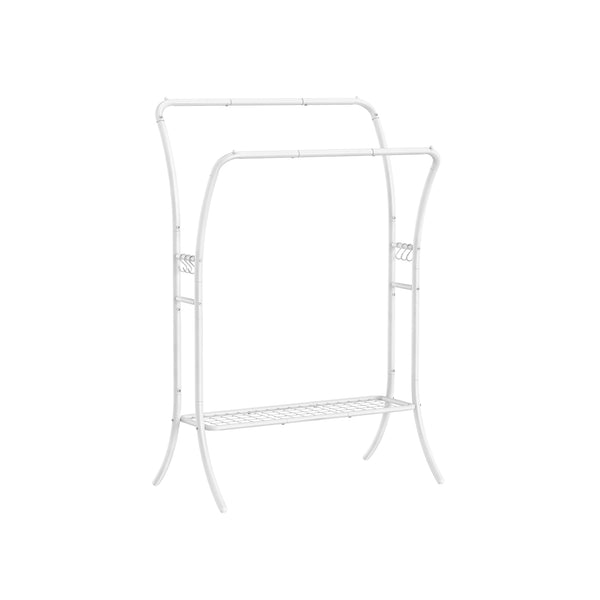 SONGMICS Heavy-Duty Double-Rod Clothes Rack UHSR109W01