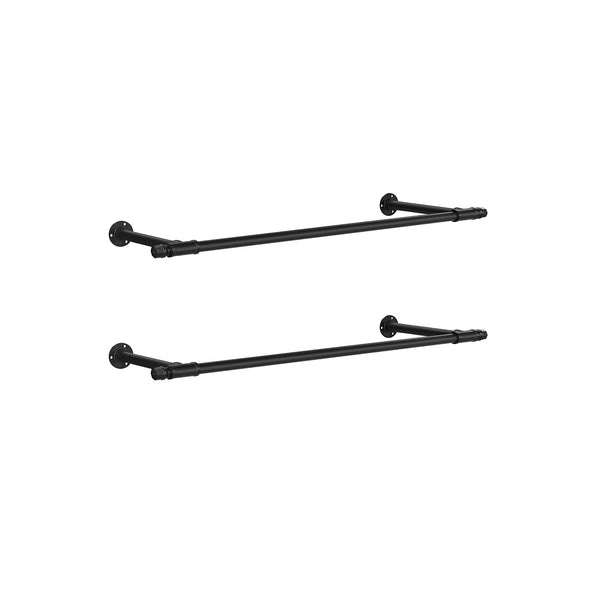 SONGMICS 2 Pack Clothes Rack Wall-Mounted UHSR140B02