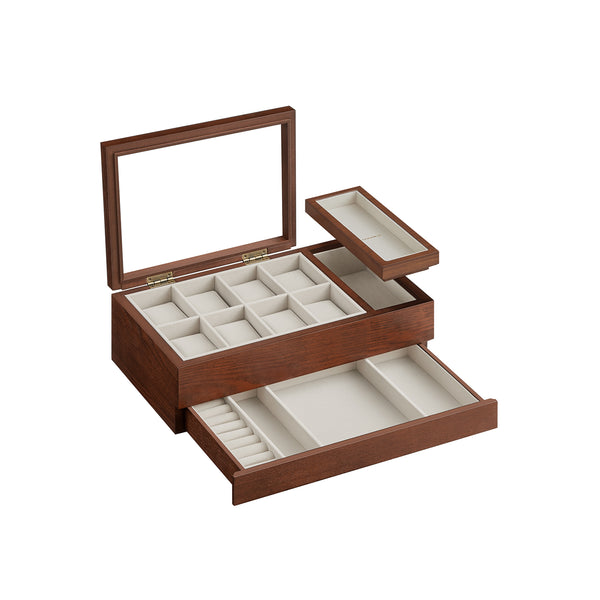 SONGMICS 8-Slot Watch Box Black UJOW002K01