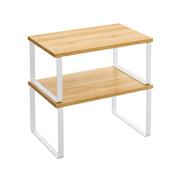 SONGMICS Set of 2 Kitchen Counter Shelves UKCS02NW