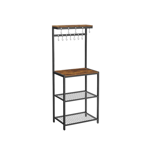 VASAGLE Microwave Oven Stand with Storage Shelves UKKS021B01
