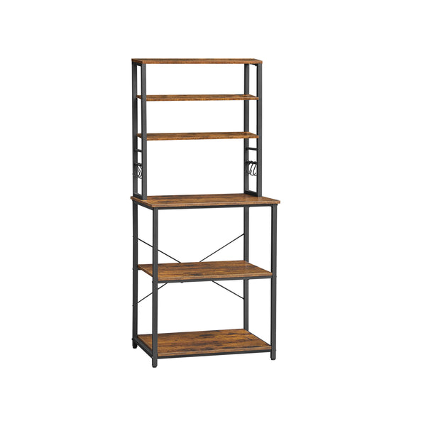 VASAGLE Coffee Bar with 6-Tier Shelves UKKS024B01