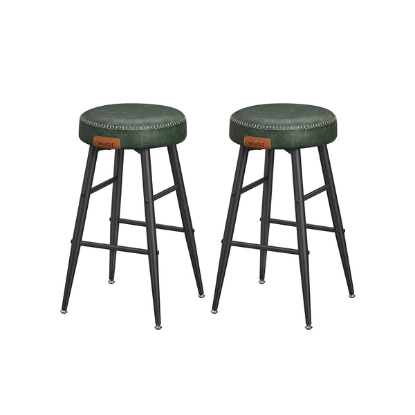 VASAGLE EKHO Collection - Set of 2 Bar Stools 30" Tall ULBC080C01
