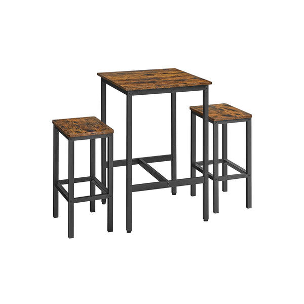 VASAGLE Bar Table and Chairs Set ULBT017B01