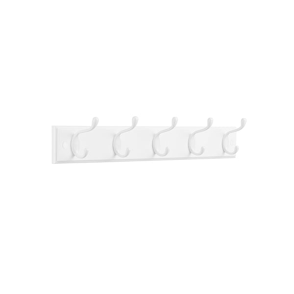 SONGMICS Wall-Mounted Coat Rack with 5 Double Metal Hooks ULHR235W01