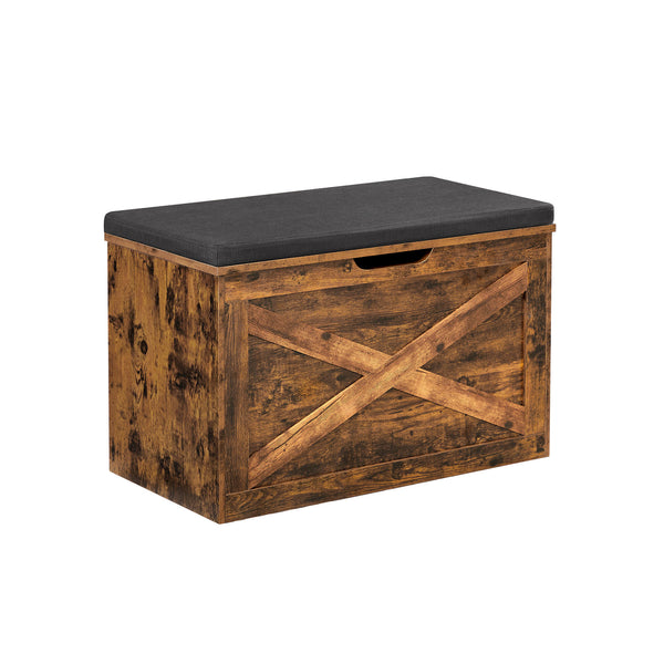 VASAGLE Barn-Door Style Storage Chest Cabinet ULHS056X01