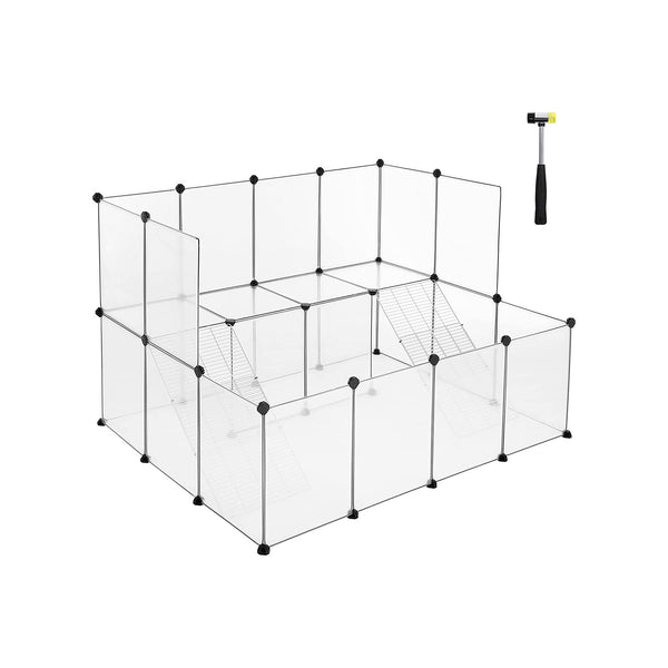 SONGMICS Guinea Pig Playpen with Dense Ramp ULPC004W01