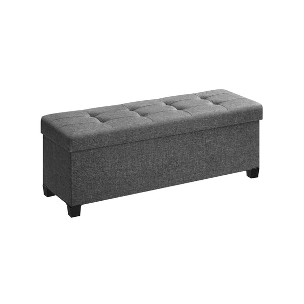 SONGMICS 43.3 Inches Storage Ottoman Bench ULSF018G01