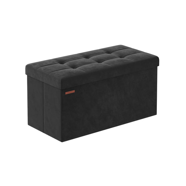 SONGMICS Foldable Storage Ottoman Bench ULSF247B01