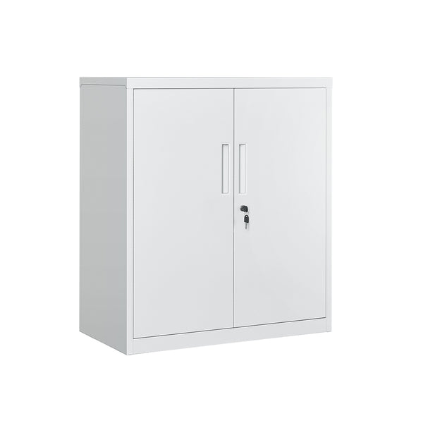 SONGMICS Office Cabinet with Storage Shelves and Double Door UOMC013G01