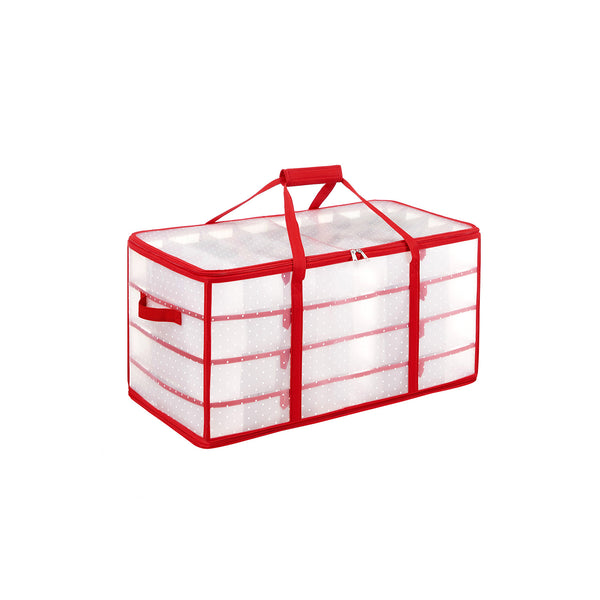 SONGMICS Large Plastic Christmas Storage Container with Lid URFB029T01