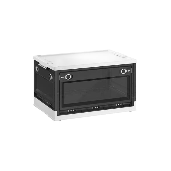 SONGMICS Stackable Storage Bins with Lids and Wheels URPB044W01