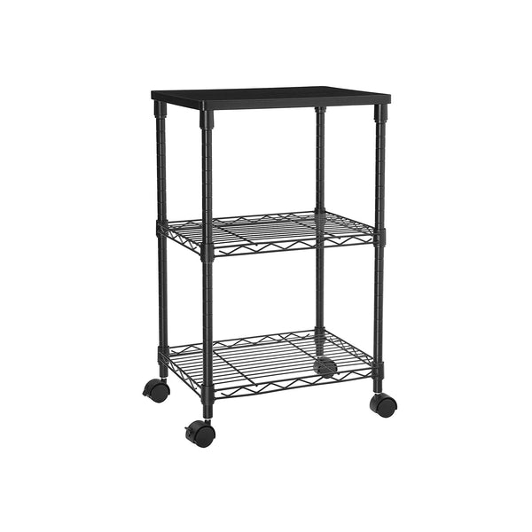 SONGMICS 3-Tier Rolling Printer Cart with Wheels ULGR303B01