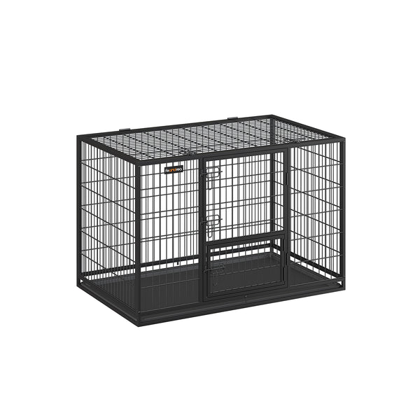 Feandrea Heavy-Duty Dog Crate with Removable Tray UPPD003B01