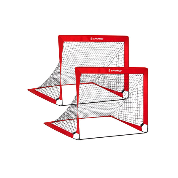 SONGMICS Set of 2 Folding Children's Soccer Goal USZQ122R02
